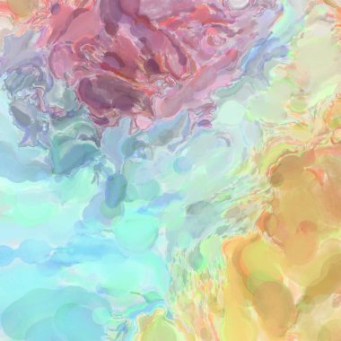 Çağdaş sanat. El işçiliğinin renkli dokusu. Modern resim. Yüzeyde suluboya vuruşlar. Sanatsal arkaplan resmi. Tablo üzerinde soyut resim. Fırça darbeleri. 