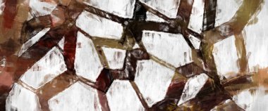 Soyut arkaplanda pürüzlü fırça darbeleri. Fırça boyası. Renkli boya darbeleri. Eşsiz duvar sanatı. Tuvaldeki modern sanat. Renkli çağdaş sanat eserleri. 