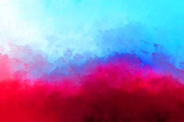 Renkli fırça darbelerinin 2D çizimi. Dekoratif desenli resim. canlı boya desenli arkaplan.