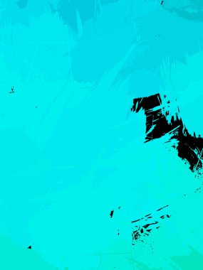 Vahşi fırça darbeleriyle yaratıcı soyut resim. Artistik fırça darbeleriyle donatılmış. Renkli ve canlı bir tasvir. Boyalı sanat.