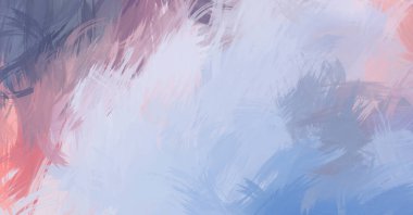 Renkli fırça darbelerinin soyut arkaplanı. fırçalanmış canlı duvar kağıdı. resmedilmiş sanat eseri. Eşsiz ve yaratıcı illüstrasyon.