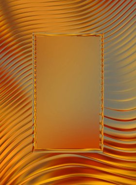 Soyut çerçeveli arkaplan. Renkli, canlı, dalgalı bir duvar kağıdı. Merkezi çerçeveli yaratıcı grafik 2d çizim. Dinamik şekilli modaya uygun sıvı örtüsü.