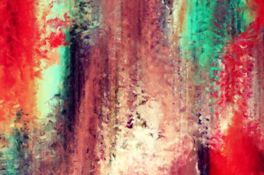 Modern sanat. Renkli çağdaş sanat eserleri. Renkli boya darbeleri. Soyut arkaplanda fırça darbeleri. Fırça boyası. Eşsiz duvar sanatı.