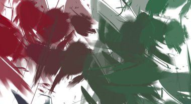 Renkli fırça darbelerinin soyut arkaplanı. fırçalanmış canlı duvar kağıdı. resmedilmiş sanat eseri. Eşsiz ve yaratıcı illüstrasyon.