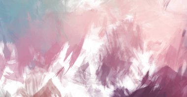 Sanatsal soyut arkaplan. Doku boyalı duvar kağıdı. Boya darbeleriyle yaratıcı bir illüstrasyon. Fırça desenli resim.