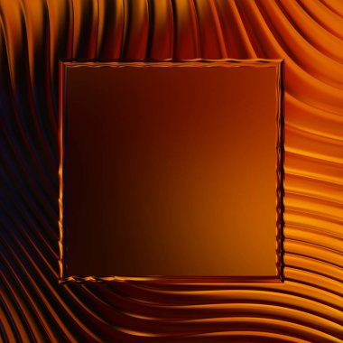 Soyut çerçeveli arkaplan. Renkli, canlı, dalgalı bir duvar kağıdı. Merkezi çerçeveli yaratıcı grafik 2d çizim. Dinamik şekilli modaya uygun sıvı örtüsü.