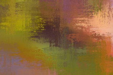 Çapraz vahşi fırça darbeleriyle arka plan. Renkli ve canlı bir tasvir. Boyalı sanat. Yaratıcı soyut resim.