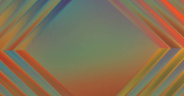 Soyut çerçeveli arkaplan. Renkli, canlı, dalgalı bir duvar kağıdı. Merkezi çerçeveli yaratıcı grafik 2d çizim. Dinamik şekilli modaya uygun sıvı örtüsü.