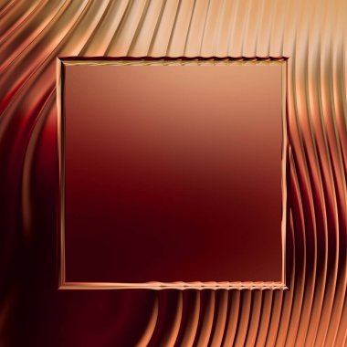 Soyut çerçeveli arkaplan. Renkli, canlı, dalgalı bir duvar kağıdı. Merkezi çerçeveli yaratıcı grafik 2d çizim. Dinamik şekilli modaya uygun sıvı örtüsü.