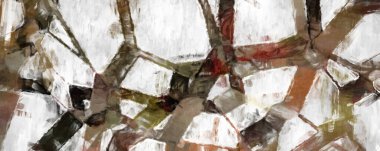 Soyut arkaplanda pürüzlü fırça darbeleri. Fırça boyası. Renkli boya darbeleri. Eşsiz duvar sanatı. Tuvaldeki modern sanat. Renkli çağdaş sanat eserleri. 