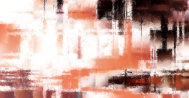 Modern sanat. Renkli çağdaş sanat eserleri. Renkli boya darbeleri. Soyut arkaplanda fırça darbeleri. Fırça boyası. Eşsiz duvar sanatı.