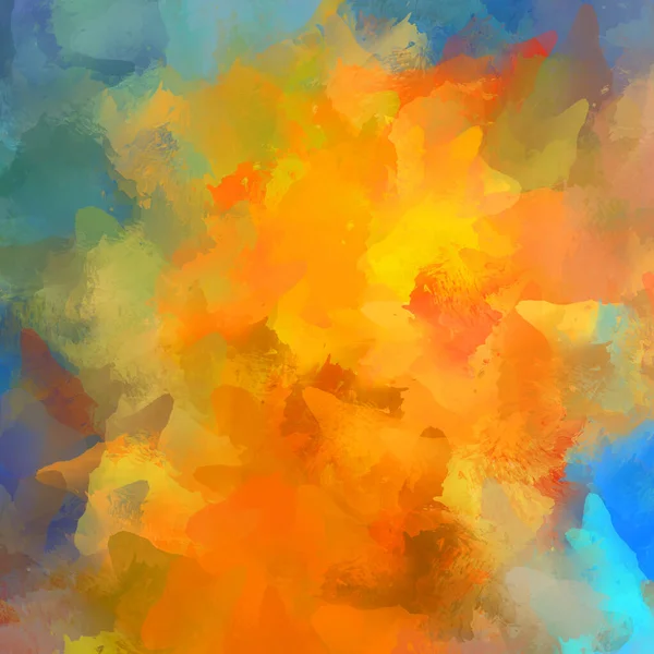 Boya darbeleri. 2D İllüstrasyon. Taranmış Boyalı Soyut Arkaplan. Fırça darbesi ile boyanmış. Modern sanat.