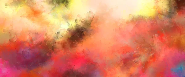 Artistic Vibrant Colorful Wallpaper Brushed Painted Abstract Background Brush Stroked — Stock Photo, Image