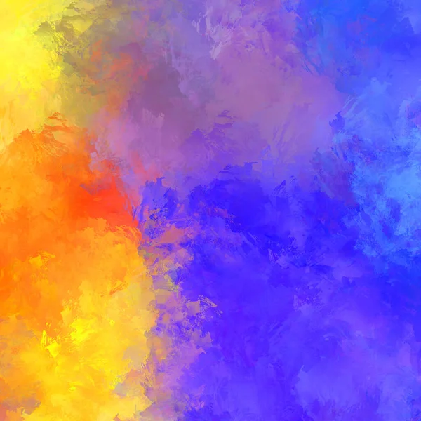 Composição Pintada Com Pinceladas Vibrantes Texturizado Pintura Colorida Pintura Papel — Fotografia de Stock
