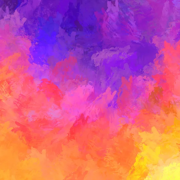 Canlı fırça darbeleriyle boyanmış. Renkli desenli resim. Fırçalanmış duvar kağıdını boya.