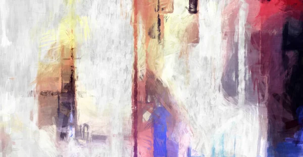 Soyut arkaplanda pürüzlü fırça darbeleri. Fırça boyası. Renkli boya darbeleri. Eşsiz duvar sanatı. Tuvaldeki modern sanat. Renkli çağdaş sanat eserleri. 