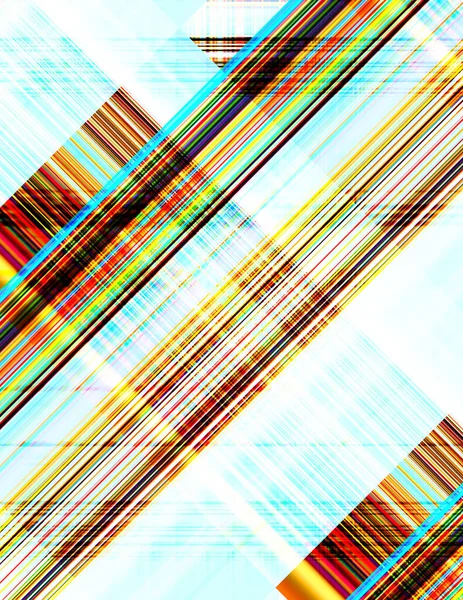Lagen Van Kleurrijke Levendige Geometrische Vormen Digitale Illustratie Van Een — Stockfoto