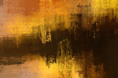 Çapraz vahşi fırça darbeleriyle arka plan. Renkli ve canlı bir tasvir. Boyalı sanat. Yaratıcı soyut resim.