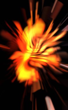 Işık parçacık izleri. Parlayan parçacıkları ve çizgileri olan ışık patlaması yıldızı. Güzel hareketli soyut ışın arkaplanı.