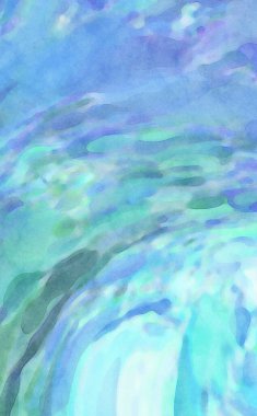 2D çizim. Sanatsal arkaplan resmi. Tablo üzerinde soyut resim. Çağdaş sanat. El yapımı resim. Renkli doku. Modern sanat eserleri. Yüzeyde suluboya fırça darbeleriyle boyama.