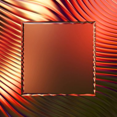 Soyut çerçeveli arkaplan. Renkli, canlı, dalgalı bir duvar kağıdı. Merkezi çerçeveli yaratıcı grafik 2d çizim. Dinamik şekilli modaya uygun sıvı örtüsü.