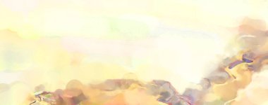 Poster, duvar sanatı, afiş, kart, kitap kapağı veya ambalaj için pastel renkli suluboya resim. Alkol mürekkebini andıran rahatlatıcı fırça darbelerinin modern resmi.