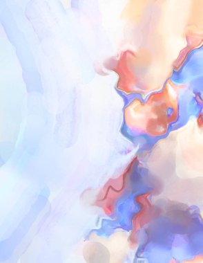 Modern sanat eserleri. Artistik suluboya fon malzemesi. Eşsiz suluboya rastgele desen. Yaratıcı soyutlama. Dijital doku duvar kağıdı. 2d illüstrasyon. 