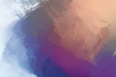 Renkli fırça darbelerinin soyut arkaplanı. fırçalanmış canlı duvar kağıdı. resmedilmiş sanat eseri. Eşsiz ve yaratıcı illüstrasyon.