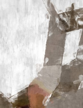 Soyut arkaplanda pürüzlü fırça darbeleri. Fırça boyası. Renkli boya darbeleri. Eşsiz duvar sanatı. Tuvaldeki modern sanat. Renkli çağdaş sanat eserleri. 