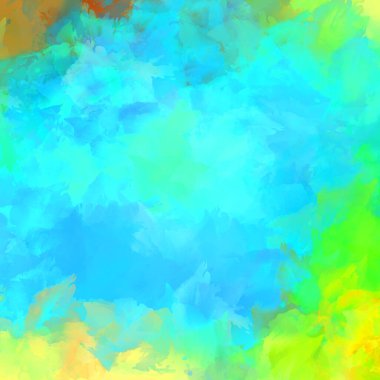 Duvar sanatı Eşsiz ve yaratıcı illüstrasyon. Fırça darbesi ile boyanmış. Renkli fırça darbelerinin soyut arkaplanı. Fırçalanmış canlı duvar kâğıdı. Boyalı sanatsal yaratım.