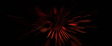 Işık parçacık izleri. Parlayan parçacıkları ve çizgileri olan ışık patlaması yıldızı. Güzel hareketli soyut ışın arkaplanı.