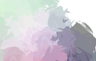 Duvar sanatı Eşsiz ve yaratıcı illüstrasyon. Fırça darbesi ile boyanmış. Renkli fırça darbelerinin soyut arkaplanı. Fırçalanmış canlı duvar kâğıdı. Boyalı sanatsal yaratım.