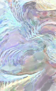 Poster, duvar sanatı, afiş, kart, kitap kapağı veya ambalaj için pastel renkli suluboya resim. Alkol mürekkebini andıran rahatlatıcı fırça darbelerinin modern resmi.