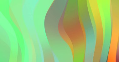 Soyut arkaplan. Renkli dalgalı tasarım duvar kağıdı. yaratıcı grafik 2D çizim. Dinamik şekilli modaya uygun sıvı örtüsü.