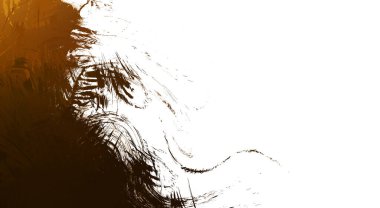 Taranmış Boyalı Soyut Arkaplan. Vahşi kaotik fırça darbeleri. Boya darbeleri. 2D İllüstrasyon. Fırça darbeli resim. 