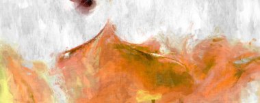 Soyut arkaplanda pürüzlü fırça darbeleri. Fırça boyası. Renkli boya darbeleri. Eşsiz duvar sanatı. Tuvaldeki modern sanat. Renkli çağdaş sanat eserleri. 