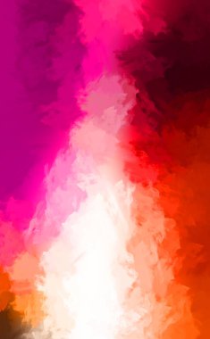 Renkli fırça darbelerinin 2D çizimi. Dekoratif desenli resim. canlı boya desenli arkaplan.