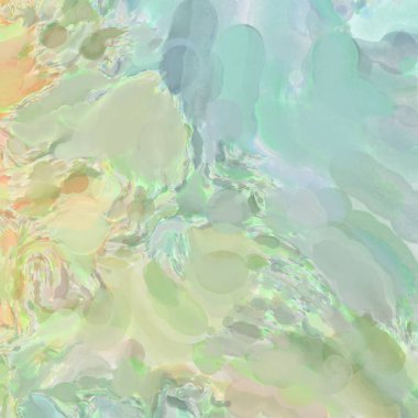 El yapımı sürreal soyut desenli suluboya. Modern sanatsal resim. 2D çizim. Arkaplan boyası karışımı. Yaratıcı duvar sanatı. Çağdaş sanat.