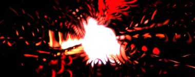 Işık parçacık izleri. Parlayan parçacıkları ve çizgileri olan ışık patlaması yıldızı. Güzel hareketli soyut ışın arkaplanı.