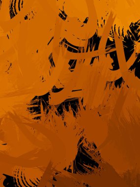 Duvar sanatı Eşsiz ve yaratıcı illüstrasyon. Fırça darbesi ile boyanmış. Renkli fırça darbelerinin soyut arkaplanı. Fırçalanmış canlı duvar kâğıdı. Boyalı sanatsal yaratım.