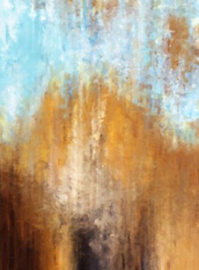 Modern sanat. Renkli çağdaş sanat eserleri. Renkli boya darbeleri. Soyut arkaplanda fırça darbeleri. Fırça boyası. Eşsiz duvar sanatı.