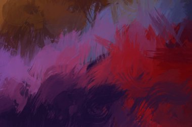 Renkli fırça darbelerinin soyut arkaplanı. fırçalanmış canlı duvar kağıdı. resmedilmiş sanat eseri. Eşsiz ve yaratıcı illüstrasyon.