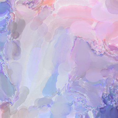 El yapımı sürreal soyut desenli suluboya. Modern sanatsal resim. 2D çizim. Arkaplan boyası karışımı. Yaratıcı duvar sanatı. Çağdaş sanat.