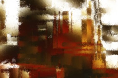 Modern sanat. Renkli çağdaş sanat eserleri. Renkli boya darbeleri. Soyut arkaplanda fırça darbeleri. Fırça boyası. Eşsiz duvar sanatı.