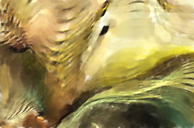 Modern sanat. Renkli çağdaş sanat eserleri. Renkli boya darbeleri. Soyut arkaplanda fırça darbeleri. fırça boyası.