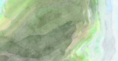 Yumuşak suluboya duvar kağıdı. Hafifçe fırçalanmış renkleri olan sanatsal bir resim. Pastel renkler arkaplana dokunmuş. Soyut duvar sanatı..