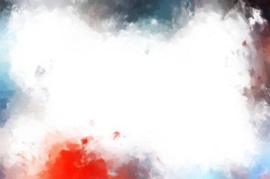 Modern sanat. Taranmış Boyalı Soyut Arkaplan. Fırça darbesi ile boyanmış. Boya darbeleri. 2B Görüntü