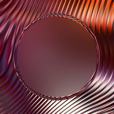 Soyut çerçeveli arkaplan. Renkli, canlı, dalgalı bir duvar kağıdı. Merkezi çerçeveli yaratıcı grafik 2d çizim. Dinamik şekilli modaya uygun sıvı örtüsü.