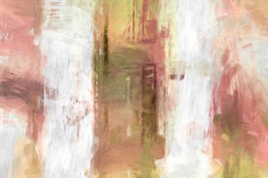 Soyut arkaplanda pürüzlü fırça darbeleri. Fırça boyası. Renkli boya darbeleri. Eşsiz duvar sanatı. Tuvaldeki modern sanat. Renkli çağdaş sanat eserleri. 