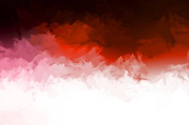 Renkli fırça darbelerinin 2D çizimi. Dekoratif desenli resim. canlı boya desenli arkaplan.